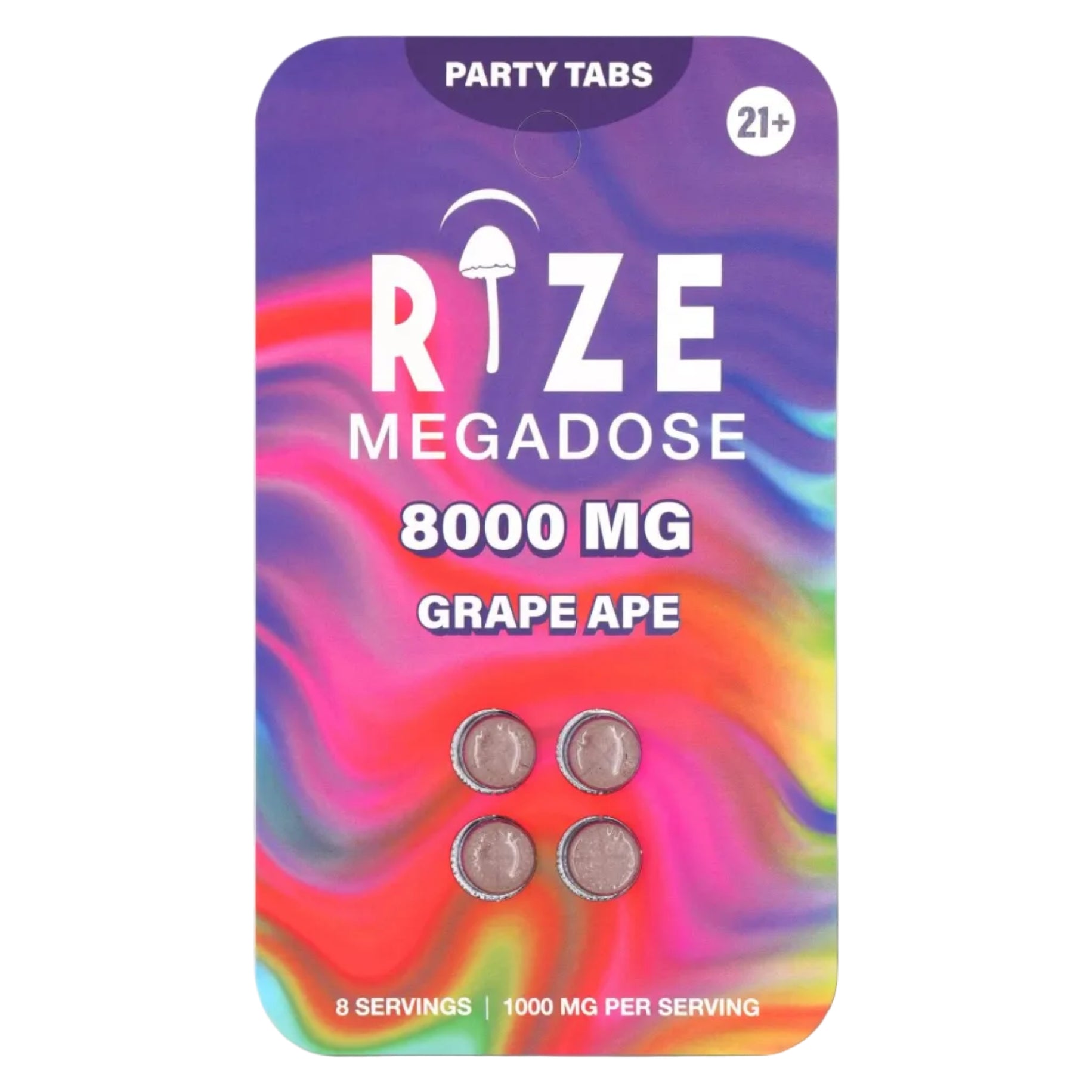 Grape Ape Party Tabs 8000mg | Mushroom Blend | Deep & Bold – Injoy
