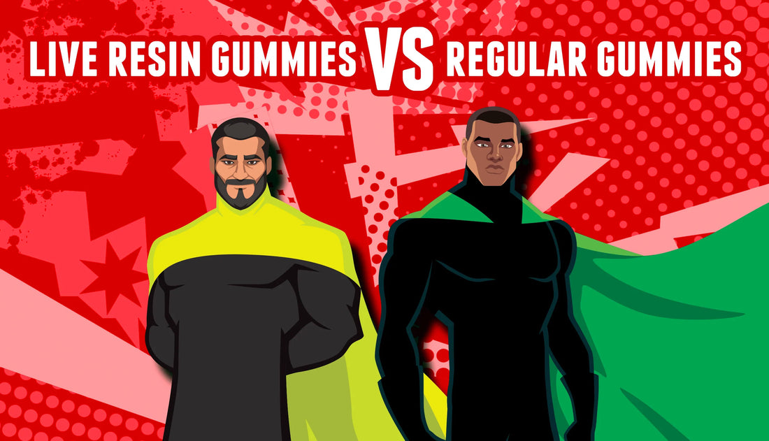 An article entitled,"Live Resin Gummies vs Regular Gummies"