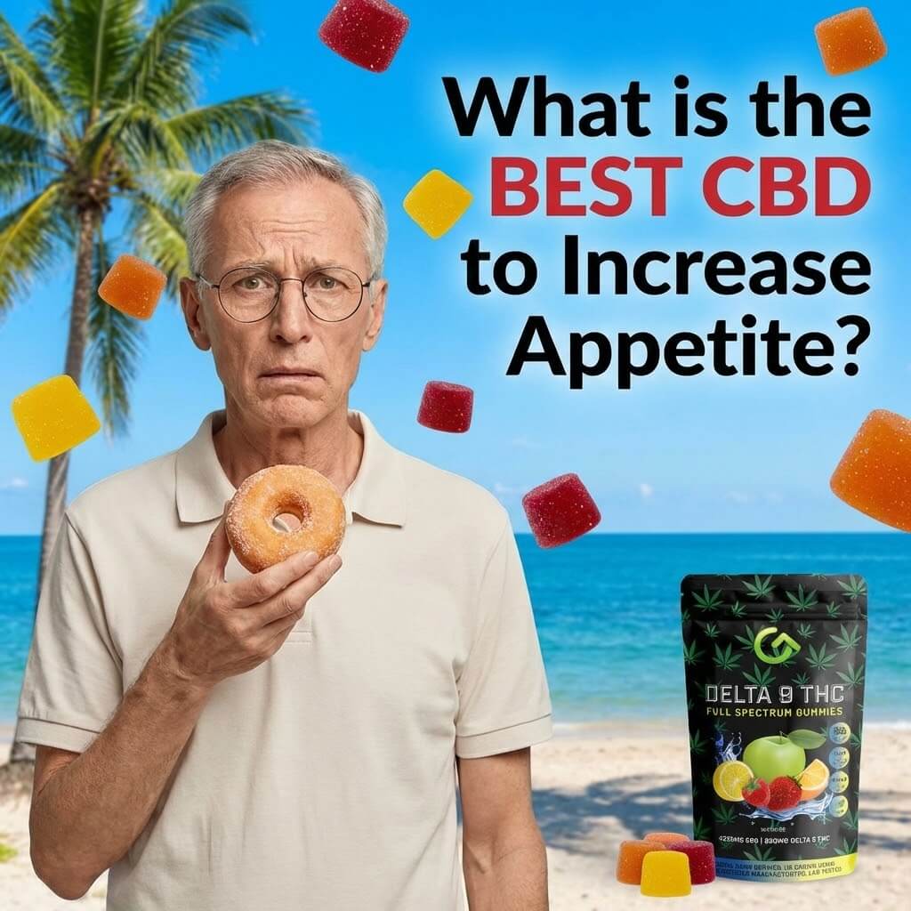 Best CBD to increase appetite guide showing full-spectrum vs isolate and key tips for choosing appetite support products