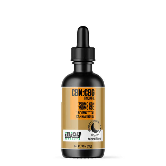 CBN/CBG tincture with 1500mg of each cannabinoid, 3000mg of extract total per bottle.