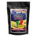 50mg Vegan Delta 8 gummy bears come with 65 vegan bears per pack and have mixed fruit flavors.