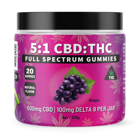 5mg Delta 9 Gummies - Grape Flavor - Injoy Extracts