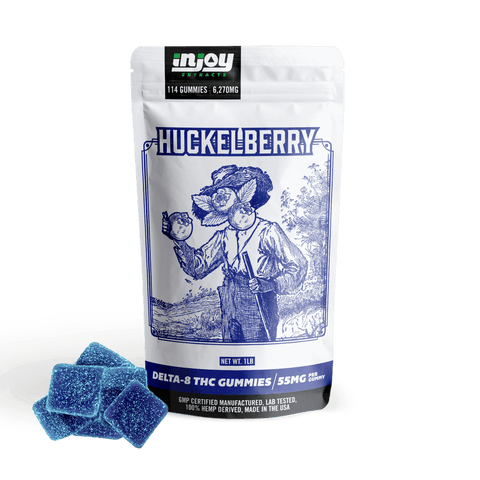 delta-8 gummies 1000mg huckleberry flavor made in the usa by injoy extracts