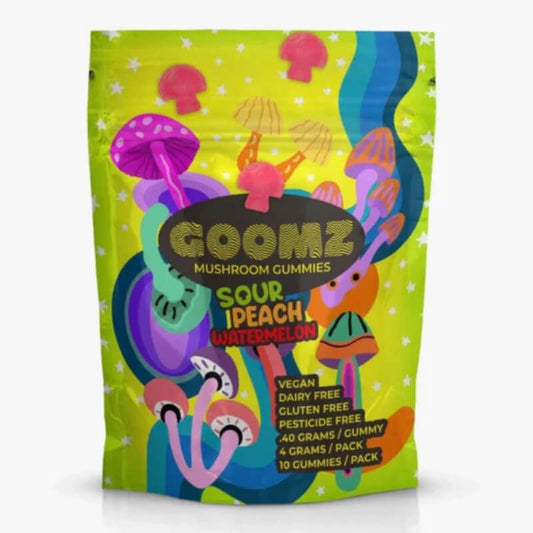 Goomz Mushroom Gummies - Sour Peach/Watermelon