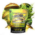 Moocah Martian Margarita Mushroom Gummies 15,000mg bag with galactic lime margarita design.
