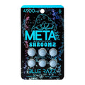 META Tabz Nootropic Shroomz Tablets 6 count blister pack Blue Razz front packaging on white background - injoyextracts
