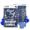 road trip mushroom gummies blue raspberry flavor