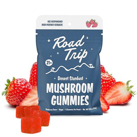 Road Trip High Potency Mushroom Gummies - Strawberry Flavor