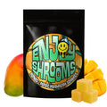 Enjoy Shrooms Bulk Mango Mushroom Gummies, 50-count bag, featuring juicy tropical mango flavor and bulk value.