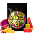 Enjoy Shrooms Bulk Tropical Fruit Mushroom Gummies 50 count bag featuring bold tropical flavor and bulk value.