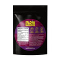 Enjoy Shrooms Bulk Mixed Fruit Mushroom Gummies 50 count bag with nutrition, dosing charts and ingredients on the back of the package. 