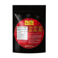  Back label of Enjoy Shrooms Bulk Magic Mushroom Gummies 50ct bag showing ingredients, suggested use, and nutrition facts.