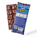 Day Tripper Chocolate bar with a blue packaging featuring cartoon characters on a white background.