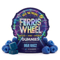 Blue Razz variant image: Ferris Wheel Blue Razz Kanna Gummies pouch, 10 count