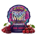 * Sour Cherry variant image: Ferris Wheel Sour Cherry Kanna Gummies pouch, 10 count