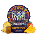Sour Tropical variant image: Ferris Wheel Sour Tropical Kanna Gummies pouch, 10 count