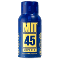 Picture of MIT45 Super K Liquid Kratom Shot in blue bottle.