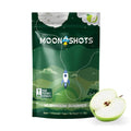 Moonshots Apple Mushroom Gummies 10 count bag with crisp green apple cosmic design.