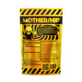 Back of Mothership Mango Mushroom Gummies packaging showing ingredients, extra strength blend, and usage details.