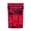 Back of Mothership Watermelon Mushroom Gummies packaging showing ingredients, extra strength blend, and usage details.