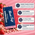 road trip mushroom chocolate strawberry crunch infographic