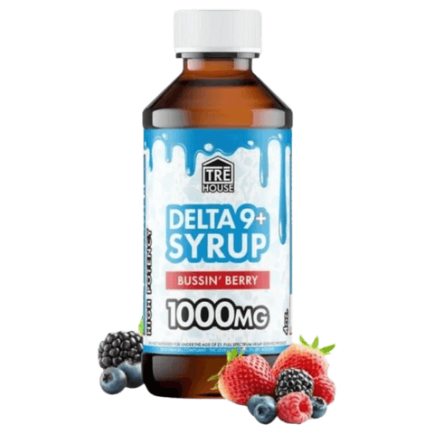 tre house delta 9 syrup with 1000mg of delta 9 THC