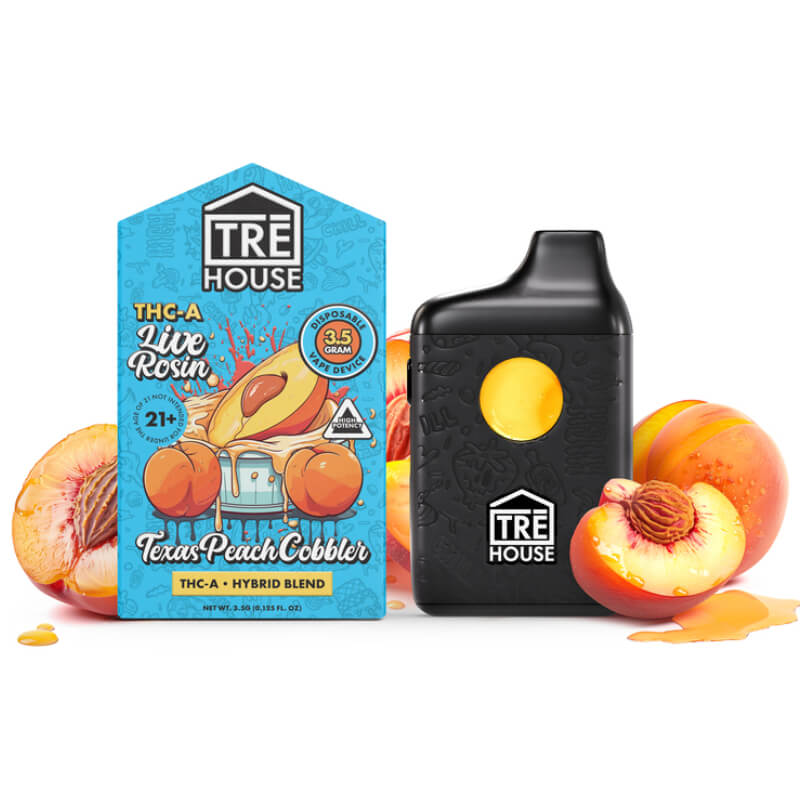 Texas Peach Cobbler - Hybrid -THC-A - 3.5g Vape Pen