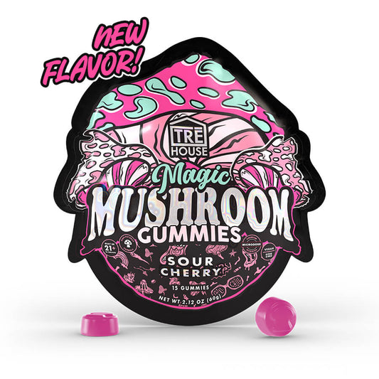 Tre House Magic Mushroom Gummies - Sour Cherry