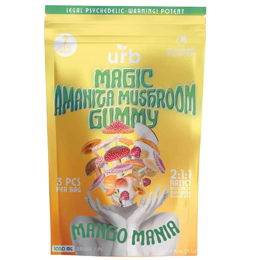 Urb amanita magic mushrooms come with 3 gummies  