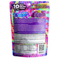 Product image showing the back of the bag with nutrition facts and ingredients for Wunder brands magic mushroom gummies with kava kava root. 