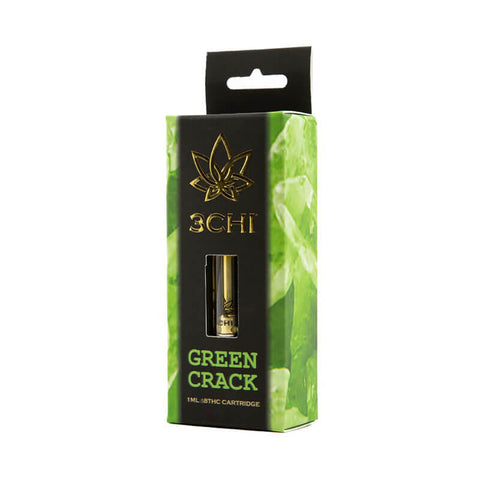 3chi green crack strain delta 8 cartridge is 1gram and has a 510 thread