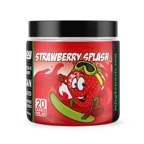 50mg Delta 8 Gummies - strawberry flavored for sale on Injoy Extracts
