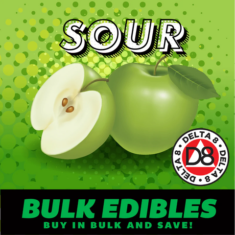 bulk delta 8 gummies 50mg sour green apple flavor by injoy extracts made in usa