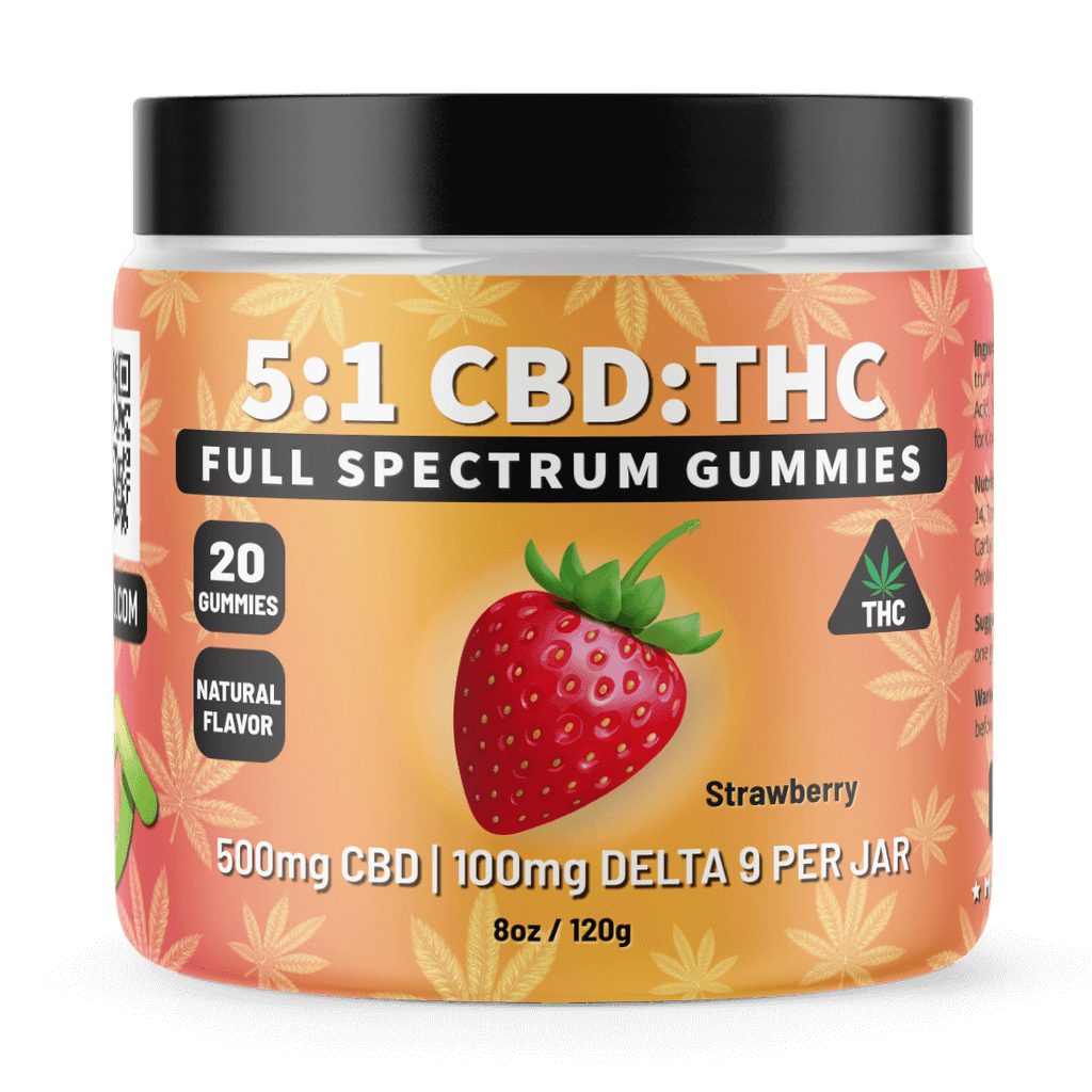 5mg Delta 9 Gummies Strawberry - Injoy Extracts