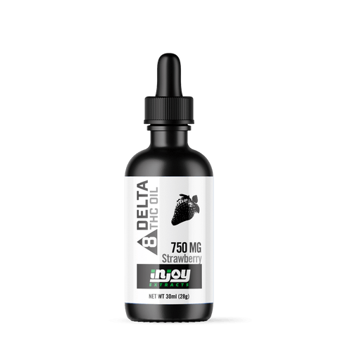 750mg Delta 8 Tincture Strawberry Flavor - THC tincture - Injoy Extracts