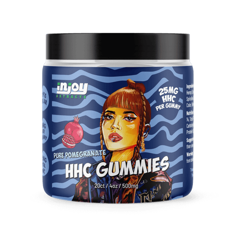 HHC Gummies 25mg Pomegranate - Injoy Extracts