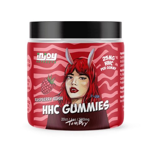 HHC Gummies 25mg Raspberry Gummies - Injoy Extracts