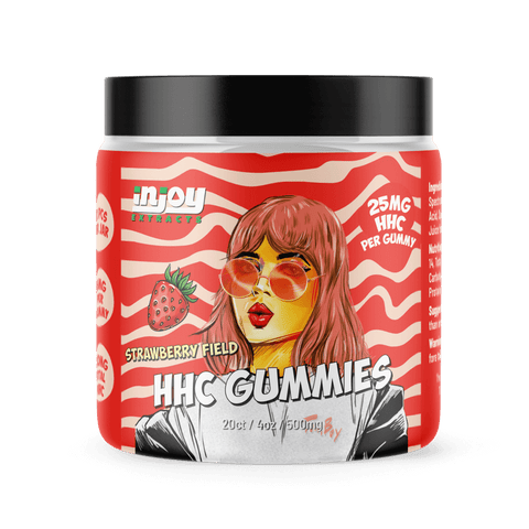 HHC Gummies 25mg Strawberry - Injoy Extracts