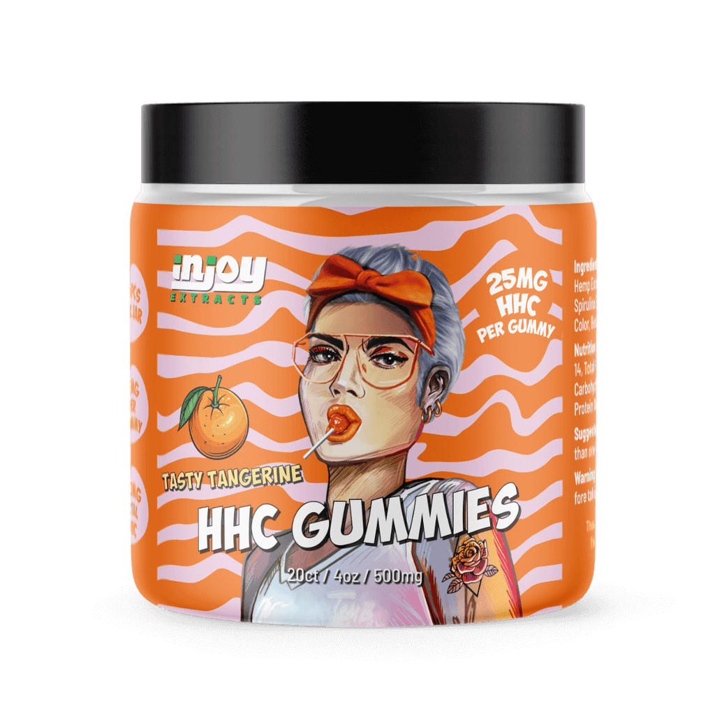  HHC Gummies 25mg Tangerine - Injoy Extracts