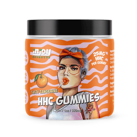  HHC Gummies 25mg Tangerine - Injoy Extracts