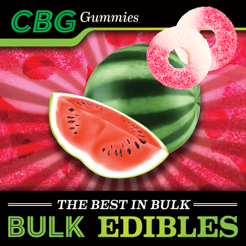CBG Gummies - 25mg - Bulk CBG Watermelon rings - Injoy Extracts