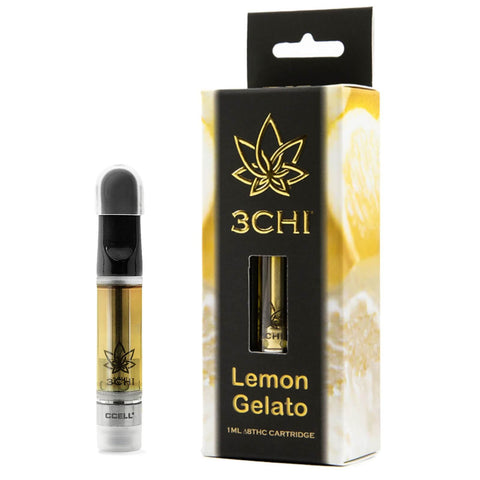3chi lemon gelato delta 8 cart is an indica and great for unwinding 