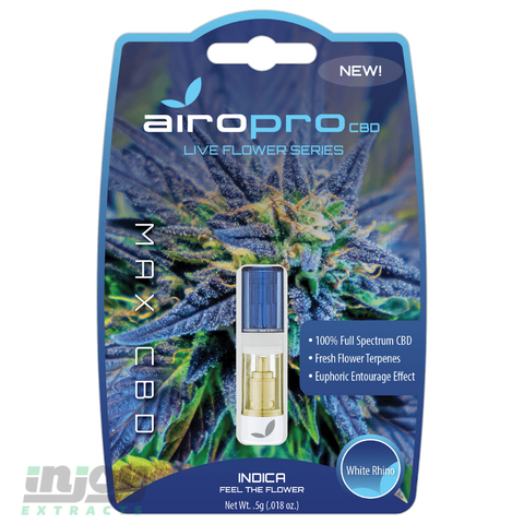 Airopro Live Resin - CBD Indica Cartridge - Injoy Extracts - 420 sale