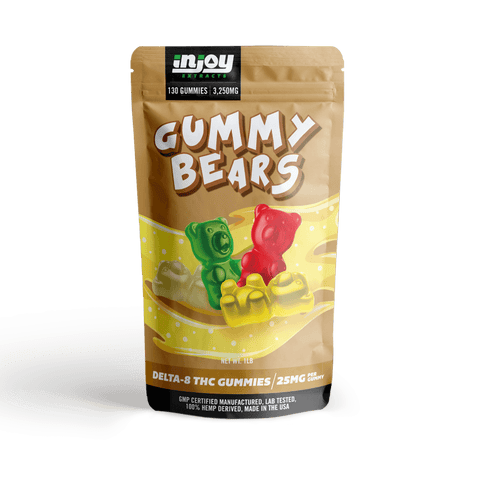 delta 8 gummy bears bulk 25mg mixed flavors by injoy extracts made in usa