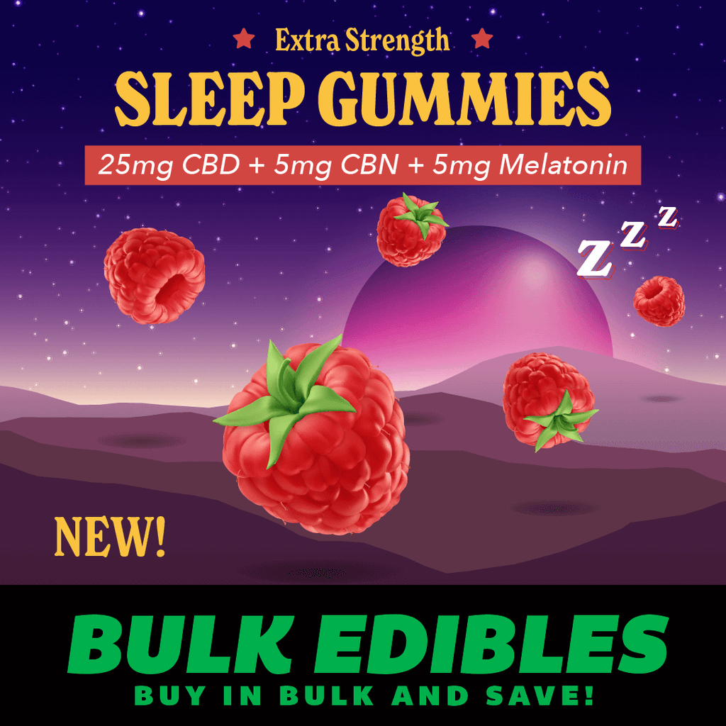 Extra Strength Sleep Gummies - CBD CBN Melatonin Gummies - Injoy Extracts