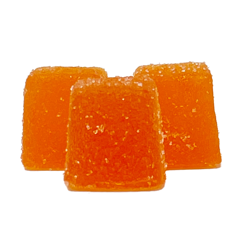 vegan space gummies with five flavors, this flavor here is orange