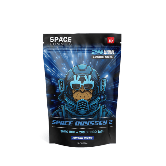 space odyssey 2 gummies come with 30mg of HHC and 20mg of HHCO