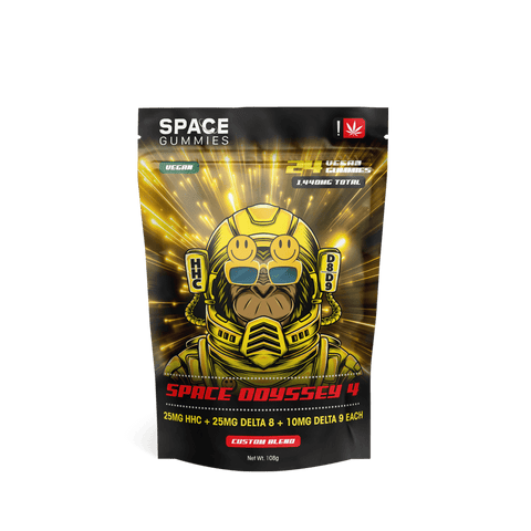 space odyssey 4 gummies come with 25mg HHC + 25mg Delta 8 + 10mg Delta 9 THC